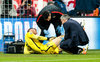 Jan Oblak (Atletico Madrid) get medical during the UEFA Champions League semi Final, 2nd Leg match between FC Bayern Munich and Atletico Madrid at the Allianz Arena in Muenchen, Germany on 2016/05/03.
