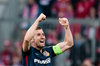 Gabi (Atletico Madrid) celebrate after final whistle during the UEFA Champions League semi Final, 2nd Leg match between FC Bayern Munich and Atletico Madrid at the Allianz Arena in Muenchen, Germany on 2016/05/03.
