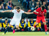 Grzegorz Krychowiak (FC Sevilla) Roberto Firmino (FC Liverpool) during the Final Match of the UEFA Europaleague between FC Liverpool and Sevilla FC at the St. Jakob Park in Basel, Switzerland on 2016/05/18.
