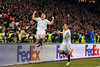 Goal Celebration Sevilla Kevin Gameiro (FC Sevilla) during the Final Match of the UEFA Europaleague between FC Liverpool and Sevilla FC at the St. Jakob Park in Basel, Switzerland on 2016/05/18.
