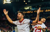 Goal Celebration Sevilla Coke (FC Sevilla) during the Final Match of the UEFA Europaleague between FC Liverpool and Sevilla FC at the St. Jakob Park in Basel, Switzerland on 2016/05/18.
