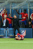 Trainer Diego Simeone ( Atletico Madrid ) after hard play on Antoine Griezmann ( Atletico Madrid ) during the Final Match of the UEFA Champions League between Real Madrid and Atletico Madrid at the Stadio Giuseppe Meazza in Milano, Italy on 2016/05/28.
