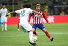 Marcelo ( Real Madrid ) Antoine Griezmann ( Atletico Madrid ) during the Final Match of the UEFA Champions League between Real Madrid and Atletico Madrid at the Stadio Giuseppe Meazza in Milano, Italy on 2016/05/28.
