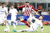 Real Madrid Sergio Ramos (r) and Atletico de Madrid Yannick Ferreira Carrasco during the Final Match of the UEFA Champions League between Real Madrid and Atletico Madrid at the Stadio Giuseppe Meazza in Milano, Italy on 2016/05/28.
