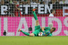 Torwart Lukas Hradecky (FIN) during the International Football Friendly Match between Germany and Finland at the Stadion im Borussia Park in Moenchengladbach, Germany on 2016/08/31.
