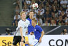 Julian Brandt (GER) and Jere Uronen (FIN) during the International Football Friendly Match between Germany and Finland at the Stadion im Borussia Park in Moenchengladbach, Germany on 2016/08/31.
