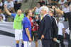 Alexander Ring (FIN) mit Nationaltrainer Hans Backe (FIN) during the International Football Friendly Match between Germany and Finland at the Stadion im Borussia Park in Moenchengladbach, Germany on 2016/08/31.
