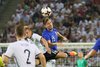 Markus Halsti (FIN) and Max Meyer (Deutschland, Germany) during the International Football Friendly Match between Germany and Finland at the Stadion im Borussia Park in Moenchengladbach, Germany on 2016/08/31.
