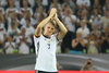 Bastian Schweinsteiger (GER) greeting fans after change on his last match for National team during the International Football Friendly Match between Germany and Finland at the Stadion im Borussia Park in Moenchengladbach, Germany on 2016/08/31.
