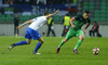 Jan Gregus (no.6) of Slovakia and Benjamin Verbic (no.21) of Slovenia during football match of FIFA World cup qualifiers between Slovenia and Slovakia. FIFA World cup qualifiers between Slovenia and Slovakia was played on Saturday, 8th of October 2016 in Stozice arena in Ljubljana, Slovenia.
