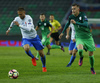 Josip Ilicic (no.7) of Slovenia (R) during football match of FIFA World cup qualifiers between Slovenia and Slovakia. FIFA World cup qualifiers between Slovenia and Slovakia was played on Saturday, 8th of October 2016 in Stozice arena in Ljubljana, Slovenia.
