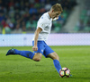 Tomas Hubocan (no.15) of Slovakia during football match of FIFA World cup qualifiers between Slovenia and Slovakia. FIFA World cup qualifiers between Slovenia and Slovakia was played on Saturday, 8th of October 2016 in Stozice arena in Ljubljana, Slovenia.
