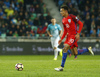Dele Alli (no.10) of England during football match of FIFA World cup qualifiers between Slovenia and England. FIFA World cup qualifiers between Slovenia and England was played on Tuesday, 11th of October 2016 in Stozice arena in Ljubljana, Slovenia.
