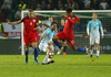 Jordan Henderson (no.4) of England (L), Rene Krhin (no.6) of Slovenia, Dele Alli (no.10) of England and Valter Birsa (no.10) of Slovenia during football match of FIFA World cup qualifiers between Slovenia and England. FIFA World cup qualifiers between Slovenia and England was played on Tuesday, 11th of October 2016 in Stozice arena in Ljubljana, Slovenia.
