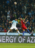 Bojan Jokic (no.13) of Slovenia and Kyle Walker (no.2) of England during football match of FIFA World cup qualifiers between Slovenia and England. FIFA World cup qualifiers between Slovenia and England was played on Tuesday, 11th of October 2016 in Stozice arena in Ljubljana, Slovenia.
