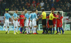 Players during football match of FIFA World cup qualifiers between Slovenia and England. FIFA World cup qualifiers between Slovenia and England was played on Tuesday, 11th of October 2016 in Stozice arena in Ljubljana, Slovenia.
