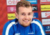 Lukas Hradecky of Finland during Pressconference infront of the International Friendly Football Match between Austria and Finland at the Tivoli Stadion in Innsbruck, Austria on 2017/03/27.
