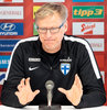 Finnish coach Markku Kanerva during Pressconference infront of the International Friendly Football Match between Austria and Finland at the Tivoli Stadion in Innsbruck, Austria on 2017/03/27.
