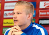 Joel Pohjanpalo of Finland during Pressconference infront of the International Friendly Football Match between Austria and Finland at the Tivoli Stadion in Innsbruck, Austria on 2017/03/27.
