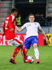 Valentino Lazaro (AUT) and Jukka Raitala (FIN) during the International Friendly Football Match between Austria and Finland at the Tivoli Stadion in Innsbruck, Austria on 2017/03/28.
