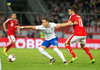 Thomas Lam (FIN) and Martin Harnik (AUT) during the International Friendly Football Match between Austria and Finland at the Tivoli Stadion in Innsbruck, Austria on 2017/03/28.
