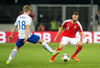 Jere Uronen (FIN) and Alexandar Dragovic (AUT) during the International Friendly Football Match between Austria and Finland at the Tivoli Stadion in Innsbruck, Austria on 2017/03/28.
