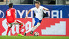 Forian Grillitsch (AUT) and Thomas Lam (FIN) during the International Friendly Football Match between Austria and Finland at the Tivoli Stadion in Innsbruck, Austria on 2017/03/28.
