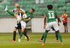 Players during return match of the first round qualifiers match for UEFA Europa League between NK Olimpija and VPS Vaasa. Return match between NK Olimpija, Ljubljana, Slovenia, and VPS Vaasa, Vaasa, Finland, was played on Thursday, 6th of July 2017 in Stozice Arena in Ljubljana, Slovenia.
