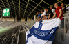 VPS fans during return match of the first round qualifiers match for UEFA Europa League between NK Olimpija and VPS Vaasa. Return match between NK Olimpija, Ljubljana, Slovenia, and VPS Vaasa, Vaasa, Finland, was played on Thursday, 6th of July 2017 in Stozice Arena in Ljubljana, Slovenia.

