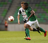 Abass Issah of NK Olimpija and Veli Lampi of VPS Vaasa during return match of the first round qualifiers match for UEFA Europa League between NK Olimpija and VPS Vaasa. Return match between NK Olimpija, Ljubljana, Slovenia, and VPS Vaasa, Vaasa, Finland, was played on Thursday, 6th of July 2017 in Stozice Arena in Ljubljana, Slovenia.
