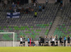 VPS players celebrating after the end of return match of the first round qualifiers match for UEFA Europa League between NK Olimpija and VPS Vaasa. Return match between NK Olimpija, Ljubljana, Slovenia, and VPS Vaasa, Vaasa, Finland, was played on Thursday, 6th of July 2017 in Stozice Arena in Ljubljana, Slovenia.
