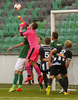 Goalie Marko Meerits of VPS Vaasa during return match of the first round qualifiers match for UEFA Europa League between NK Olimpija and VPS Vaasa. Return match between NK Olimpija, Ljubljana, Slovenia, and VPS Vaasa, Vaasa, Finland, was played on Thursday, 6th of July 2017 in Stozice Arena in Ljubljana, Slovenia.
