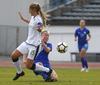 Chiara Ripamonti of Italy and Emma Varmanen of Finland (R) during UEFA European Women Under-17 Championship match between Finland and Slovenia. UEFA European Women Under-17 Championship match between Finland and Italy was played on Sunday, 29th of October 2017 in Kranj, Slovenia.
