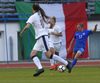 Vilma Koivisto of Finland  during UEFA European Women Under-17 Championship match between Finland and Slovenia. UEFA European Women Under-17 Championship match between Finland and Italy was played on Sunday, 29th of October 2017 in Kranj, Slovenia.
