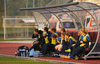 Finnish bench during UEFA European Women Under-17 Championship match between Finland and Slovenia. UEFA European Women Under-17 Championship match between Finland and Italy was played on Sunday, 29th of October 2017 in Kranj, Slovenia.
