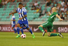 Moshtagh Yaghoubi of HJK Helsinki during third round qualifiers match for Europa League between NK Olympija and HJK Helsinki. Third round qualifiers match for Europa League between NK Olympija and HJK Helsinki was played on Thursday, 9th of August 2018 in Stozice arena in Ljubljana, Slovenia
