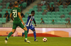 Evans Mensah of HJK Helsinki during third round qualifiers match for Europa League between NK Olympija and HJK Helsinki. Third round qualifiers match for Europa League between NK Olympija and HJK Helsinki was played on Thursday, 9th of August 2018 in Stozice arena in Ljubljana, Slovenia
