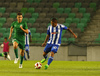 Moshtagh Yaghoubi of HJK Helsinki during third round qualifiers match for Europa League between NK Olympija and HJK Helsinki. Third round qualifiers match for Europa League between NK Olympija and HJK Helsinki was played on Thursday, 9th of August 2018 in Stozice arena in Ljubljana, Slovenia
