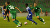 Evans Mensah of HJK Helsinki during third round qualifiers match for Europa League between NK Olympija and HJK Helsinki. Third round qualifiers match for Europa League between NK Olympija and HJK Helsinki was played on Thursday, 9th of August 2018 in Stozice arena in Ljubljana, Slovenia
