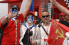 Finnish fans during Formula 1 Grand Prix of Turkey. Formula 1 Grand prix of Turkey was held on Istanbul raceway on Sunday, 11th of May 2008 in Istanbul, Turkey. <br> 
