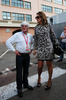 Bernie Ecclestone with his wife Slavica Ecclestone before qualifications for Formula 1 Grand Prix of Monte Carlo. Qualifications for Formula 1 Grand Prix of Monte Carlo were held on Saturday, 24th of May 2008 in Monte Carlo, Monaco. <br> 
