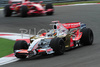 Adrian Sutil (GER), Force India Formula One Team followed by Kimi Raikkonen (FIN), Scuderia Ferrari during practice on Istanbul raceway during Formula 1 Grand Prix of Turkey. Practice for Formula 1 Grand Prix of Turkey was held Friday, 8th of May 2008 in Istanbul, Turkey. <br> 
