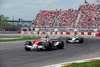 Timo Glock (GER), Toyota Racing followed by Robert Kubica (POL),  BMW Sauber F1 Team during Formula 1 Grand Prix of Canada. Formula 1 Grand Prix of Canada was held on Sunday, 8th of June 2008 in Montreal, Canada.
