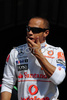 Lewis Hamilton (GBR), McLaren Mercedes before qualifications session for Formula 1 Grand Prix of France. Qualifications session for Formula 1 Grand Prix of France in Magny Cours was held on Saturday, 21th of June 2008 in Magny Cours, France. <br> 
