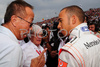 Bernie Ecclestone (GBR) and Lewis Hamilton (GBR), McLaren Mercedes before Formula 1 Grand Prix of France. Formula 1 Grand Prix of France in Magny Cours was held on Sunday, 22th of June 2008 in Magny Cours, France. <br> 
