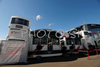 Toyota Motorhome during free practice of Formula 1 Grand Prix of Great Britain. Formula 1 Grand Prix of Great Britain in Silverstone was held on Friday, 4th of July 2008 in Silverstone, Great Britain. <br> 
