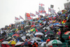 Fans during Formula 1 Grand Prix of Great Britain. Formula 1 Grand Prix of Great Britain in Silverstone was held on Friday, 6th of July 2008 in Silverstone, Great Britain. <br> 
