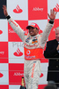 Winner Lewis Hamilton (GBR), McLaren Mercedes during Formula 1 Grand Prix of Great Britain. Formula 1 Grand Prix of Great Britain in Silverstone was held on Friday, 6th of July 2008 in Silverstone, Great Britain. <br> 
