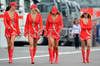 090724419 - Formula 1 GP of Belgium, Spa - Francorchamps 05.-07. September 2008 <br> Girls (DIPAG Photo/Hasan Bratic) - 090724419 <br> Ã?Â© Photo Agency DIPAG <br> Publication only with royalty payment. <br>  during Formula 1 Grand Prix of Belgium in Spa Francorchamps. Formula 1 Grand Prix of Belgium was held on Sunday, 7th of September 2008 in Spa Francorchamps, Belgium.
