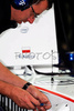 BMW Sauber F1 Team mechanic during Formula 1 Grand Prix of Belgium in Spa Francorchamps. Formula 1 Grand Prix of Belgium was held on Sunday, 7th of September 2008 in Spa Francorchamps, Belgium.
